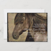 Uitnodigingen voor Westerne paardenweddenschappen  (Achterkant)