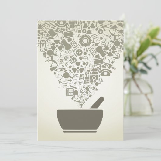 Uitnodigingen voor wetenschappelijke objecten (Staand voorkant)