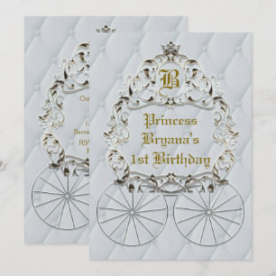 Uitnodigingen voor White Gold Royal Crown Carriage