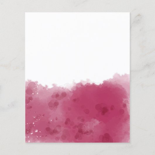 Uitnodigingen voor wijnproeverij met budget (Achterkant)