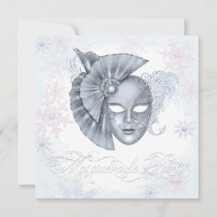 Uitnodigingen voor Winter Wonderland Maskeradefees