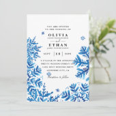 Uitnodigingen voor winterbruiloft in Snowflake (Staand voorkant)