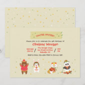 Uitnodigingen voor wintervrienden (Voorkant / Achterkant)