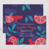 Uitnodigingen voor Yalda Night (Voorkant / Achterkant)