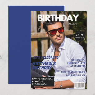 Uitnodigingen voor zijn 27e verjaardag Tijdschrift