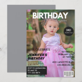 Uitnodigingen voor zijn 3e verjaardag Magazine Cov