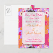 Uitnodigingen voor zomerfeesten ~ Save the Date, e (Voorkant / Achterkant)