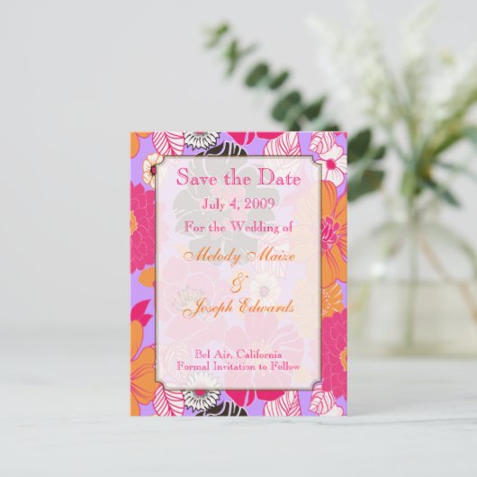 Uitnodigingen voor zomerfeesten ~ Save the Date, e (Staand voorkant)