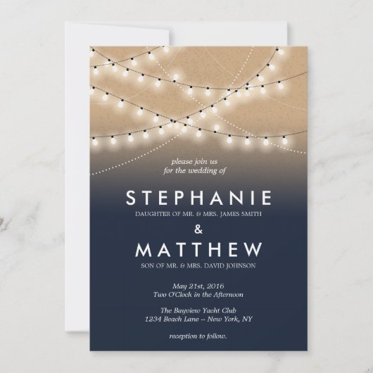 Uitnodigingen voor zomernachtverlichting  | Wedden (Voorkant)