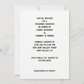 Uitnodigingen voor zomerweduwen (Achterkant)