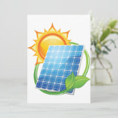 Uitnodigingen voor zonne-energie (Staand voorkant)