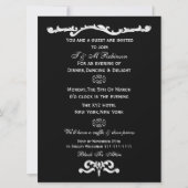 uitnodigingen voor zwarte witte bedrijfgebeurtenis (Voorkant)