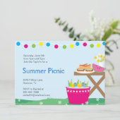 Uitnodigingen voorjaarsbarbecue Party (Staand voorkant)