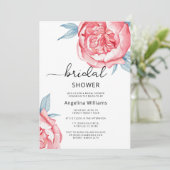 Uitnodigingen Vrijgezellenfeest Bloemen. (Staand voorkant)