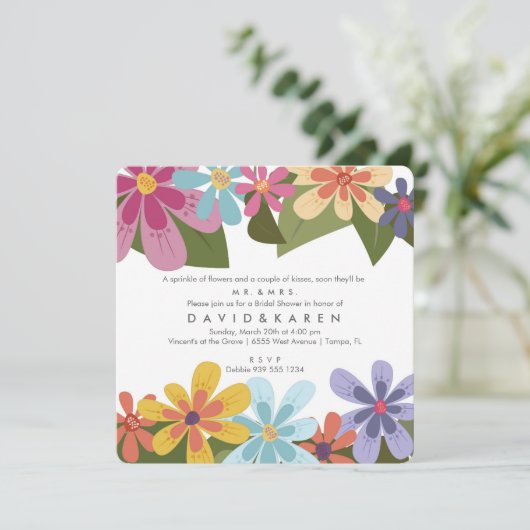 Uitnodigingen | VRIJGEZELLENFEEST | Voorjaarsvisse (Staand voorkant)