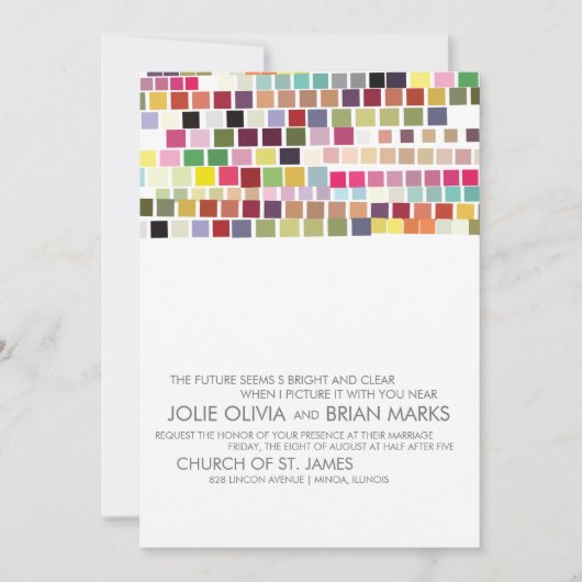 Uitnodigingen | Weddenschap | Kleur Bazaar (Voorkant)