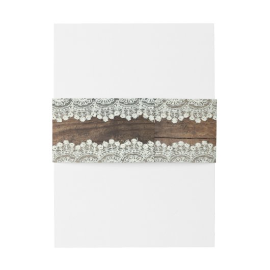 UITNODIGINGEN WIKKEL | Rustieke houten kant bruilo (Achterkant Voorbeeld)