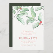 Uitnodigingen wintervakantiefeest (Voorkant / Achterkant)