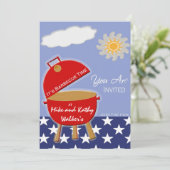 Uitnodigingen zomervakantie (Staand voorkant)