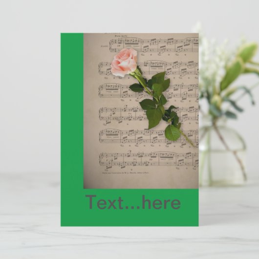 Uitnodigingkaart Trouwfeest Sjabloon Kaart (Staand voorkant)