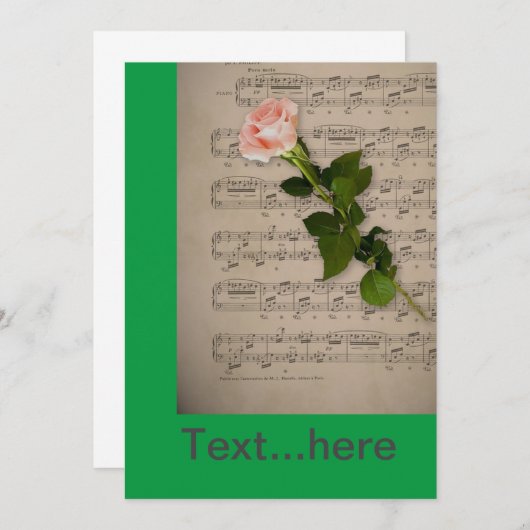 Uitnodigingkaart Trouwfeest Sjabloon Kaart (Voorkant / Achterkant)