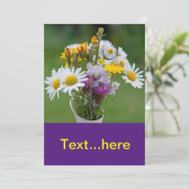 Uitnodigingkaart Trouwfeest Sjabloon Kaart