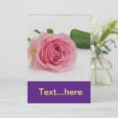 Uitnodigingkaart Trouwfeest Sjabloon Kaart (Staand voorkant)