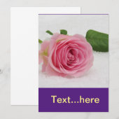 Uitnodigingkaart Trouwfeest Sjabloon Kaart (Voorkant / Achterkant)