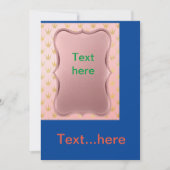 Uitnodigingkaart Trouwfeest Sjabloon Kaart (Voorkant)