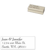 Uitnodigingsadres bruiloft rubberstempel (Gestempeld)