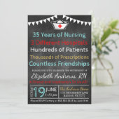 Uitnodigingsalkbord voor verpleegkundige kaart (Staand voorkant)