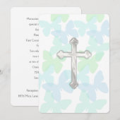 Uitnodigingsbaptisme / 1e mededeling / Bevestiging Kaart (Voorkant / Achterkant)