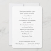 Uitnodigingsbaptisme / 1e mededeling / Bevestiging Kaart (Achterkant)