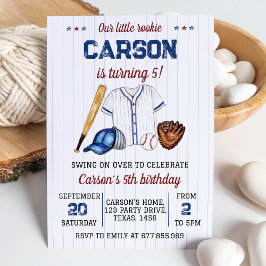 Uitnodigingsbatterij voor honkbal op zaterdag kaart