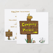 Uitnodigingsbedrijf Picnic Kaart (Voorkant / Achterkant)
