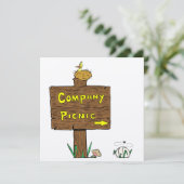 Uitnodigingsbedrijf Picnic Kaart (Staand voorkant)