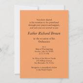 Uitnodigingsbevel Metallic Cross Kaart (Achterkant)