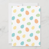 Uitnodigingsblauw voor paaseieren kaart (Achterkant)