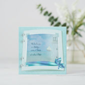 Uitnodigingsboek voor vuurtorenbruiloft kaart (Staand voorkant)