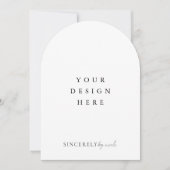 Uitnodigingsboog afdrukken kaart (Voorkant)