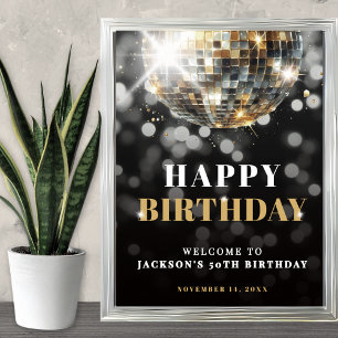 Uitnodigingsbord voor het 50-jarig jubileumfeest v poster