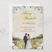 uitnodigingsbrief voor een bruiloft kaart (Voorkant)