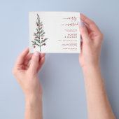 Uitnodigingsbrochure voor kerstweddenschappen BUDG Flyer (Hand)