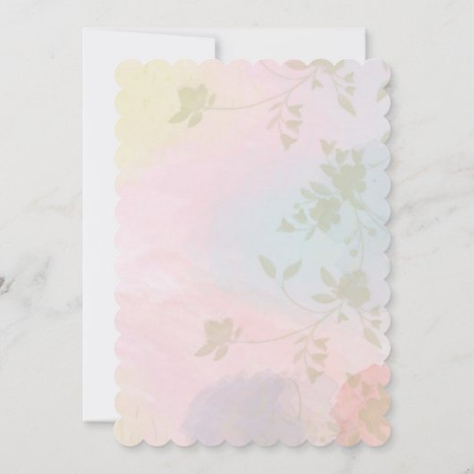 Uitnodigingsbruiloft Kaart (Achterkant)