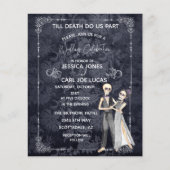 Uitnodigingsbudget voor het halloween Wedding Skel Flyer (Voorkant)