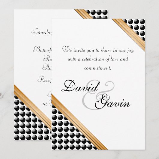 Uitnodigingsceremonie voor een Delight Commitment Kaart (Voorkant / Achterkant)