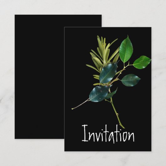 Uitnodigingscokespartij Kaart (Voorkant / Achterkant)