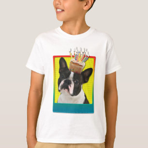 Uitnodigingscupcake - Boston Terrier T-shirt