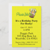 Uitnodigingscupcake - GoldenDoodle Kaart (Achterkant)