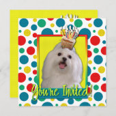 Uitnodigingscupcake - Maltees Kaart (Voorkant / Achterkant)